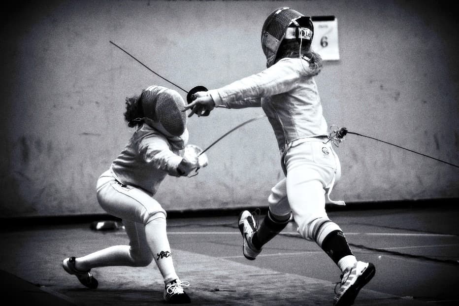 DUFC fencer in action